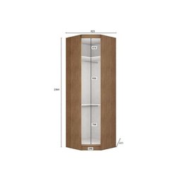 Quarto Casal Modulado Rizon 6 Peças (1 Armário Ponte + 1 Closet + 2 Guarda Roupas + 2 Complementos)  - 4