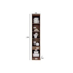 Quarto Casal Modulado Rizon 6 Peças (1 Armário Ponte + 1 Closet + 2 Guarda Roupas + 2 Complementos)  - 3