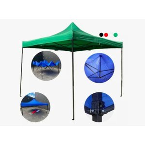 Tenda Gazebo 3x3 Infinity Articulado Pés Aluminio Dobrável:verde
