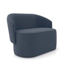 Ver imagem 2 de Sofá 2 Lugares Namoradeira Orgânica para Sala Malu Suede Azul Marinho M11 - D’Rossi