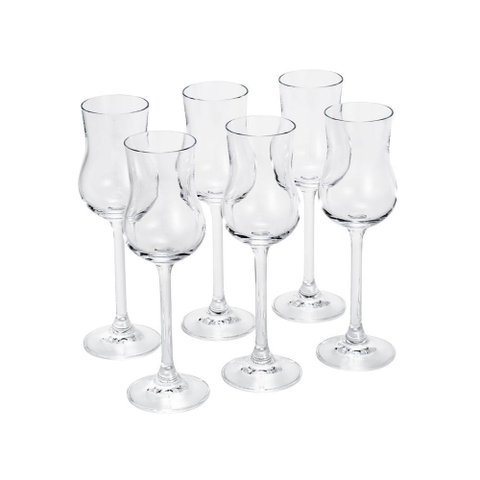 Conjunto 6 Taças Grappa Cristal Bohemia 6 Unid.