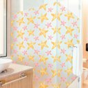 Ver imagem 1 de Adesivo Para Vidro Box Banheiro Jateado Decorado Estrelas Prova D'Agua - 0,60 x 2,00m