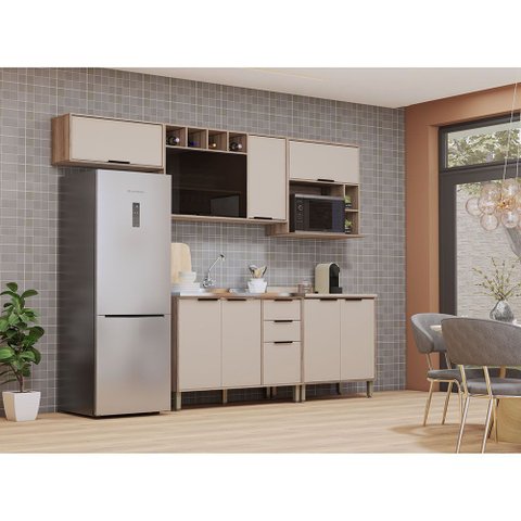 Cozinha Modulada Compacta 5 Peças sem Tampo Aspen Luciane Móveis