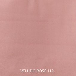 Poltrona Fontana Veludo Rose Base em Metal Preto e Madeira - 5