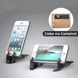 Suporte Telefone Celular Dobrável Cartão Ajustável 8x5x2 Cm - 2