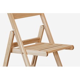 Conjunto de Mesa 120x70 e 4 Cadeiras Davos Dobrável Eucalipto sem Pintura Marcenaria Real - 6