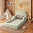 Ver imagem 1 de Cama Colchão Solteiro Montessoriana Infantil - Balaqui Decor - Bege