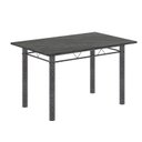 Ver imagem 4 de Conjunto de Mesa Tubular 120cm x 75cm Tampo Ardósia Indiano com 4 Cadeiras Lara Prata/Arabesco/Mart