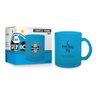Caneca Vidro Diamond Brasfoot Gremio 300 Ml Licenciada Azul - 1