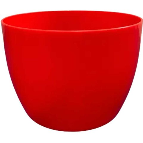 Cachepô Plástico 10 x 15cm - Vermelho - Mantac