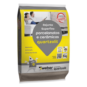 Rejunte Porc Quartz Cinza-outono 5kg Quartzolit Saint-gobain Weber