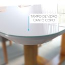 Ver imagem 5 de Conjunto Sala de Jantar Natalle 4 Lugares Mesa Redonda 1,0m e 4 Cadeiras Madeira Maciça Móveis Mundi