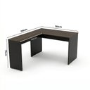 Ver imagem 3 de Escrivaninha em L Mesa de Escritório 150x120cm Studio Nogueira Lamina/Preto