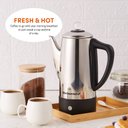 Ver imagem 3 de Elite Gourmet Ec812 Cafeteira Elétrica Percoladora 12 Xícaras - Inox com Knob de Plástico