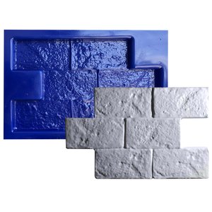 Forma 3D Gesso e Cimento ABS 1mm - Tijolinho 26x23 cm
