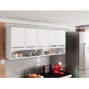 Ver imagem 1 de Armario Suspenso de Cozinha 5 Portas Branco Casa Moderna
