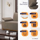 Ver imagem 4 de Sofá Living Braço Articulado Deluxe 2,30m Bouclê