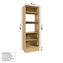 Ver imagem 4 de Torre Quente Planejada 3 Portas 2 Nichos 70cm Nara CabeCasa MadeiraOriginals Marrom/Avena