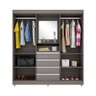 Guarda Roupa Fortaleza II com 2 Portas de Correr e 4 Gavetas Bartira - 4