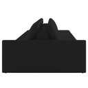 Ver imagem 6 de Sofá Ilha Modular com Puff para Sala Living 432cm Georgia K04 Veludo Preto - Mpozenato