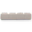 Ver imagem 7 de Sofá 5 Lugares com Chaise Direito Sala Living 388cm Arlo F04 Bouclê Bege - Lyam Decor