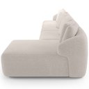 Ver imagem 6 de Sofá 5 Lugares com Chaise Direito Sala Living 388cm Arlo F04 Bouclê Bege - Lyam Decor