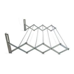 Varal de Parede Retrátil Aço Sanfonado - 80cm