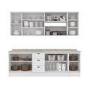 Ver imagem 3 de Cozinha Compacta Americana 11 Portas 3 Gavetas Branco - Henn
