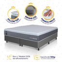 Ver imagem 4 de Conjunto Box Cinza Argel Cinza Espuma D33 King 193x203x67 - King House