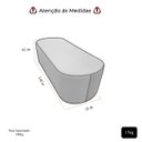 Ver imagem 6 de Puff Michael Orgânico Oval Curvo Redondo para Sala Confortável e Reforçado Bouclé