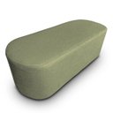 Ver imagem 2 de Puff Michael Orgânico Oval Curvo Redondo para Sala Confortável e Reforçado Bouclé