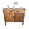 Balcão Buffet Cozinha Madeira Maciça Rustica 2 Portas Imbuia - 1