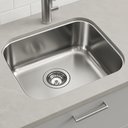 Ver imagem 1 de Cuba Pia Cozinha Embutir Aço Inox Tramontina Acetinado Quadrada Fosca 40x34 Decormobily Prateado