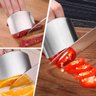 Protetor de Dedos Aço Inox Cortar Legumes Verduras Cozinha - 2