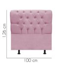Ver imagem 3 de Cabeceira Estofada Cama Box Solteiro 100cm París Corino Rosa Bebe- Mabe Magazine
