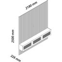 Ver imagem 4 de Estante para TV e Home Theater até 84 Polegadas com LED 100% MDF 218CMX250CM Supremo Native