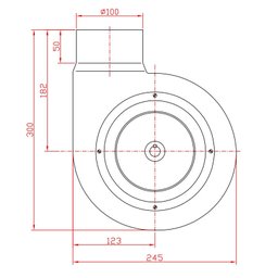 Exaustor Centrifugo Siroco Monofásico Mod: Jupiter-MS - 3