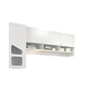 Ver imagem 3 de Jogo Quarto Infantil Guarda-roupa 2 Portas e Ponte Aérea Eloísa Branco - Phoenix Baby