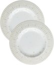 Ver imagem 1 de Jogo Prato Sobremesa Lanche 2pçs 2 Pessoas Natal Noel 21cm