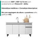 Ver imagem 5 de Balcao para Pia 4 Portas 1 Gaveta 156 cm Grecia Branco Rudk