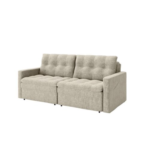 Sofá Cama 3 Lugares Casal 2,20 Mts Linho Nayla Matrix