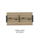 Ver mais imagens de Escrivaninha Plataforma 4 Lugares Aço 240x120cm Corporativa Light Marrom e Preto