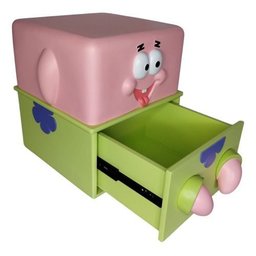 Mesa de Cabeceira Infantil Tema Bob Esponja Calça Quadrada - Rosa - 9