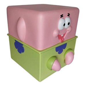 Mesa de Cabeceira Infantil Tema Bob Esponja Calça Quadrada - Rosa