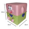 Mesa de Cabeceira Infantil Tema Bob Esponja Calça Quadrada - Rosa - 3
