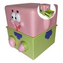 Ver imagem 4 de Mesa de Cabeceira Infantil Tema Bob Esponja Calça Quadrada - Rosa