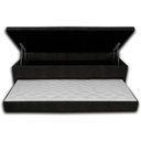 Ver imagem 3 de Cama Box Bau Solteiro com Auxiliar Semi Ortopedica Suede 088x188:preto