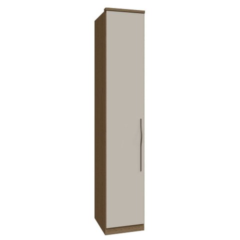 Guarda Roupa Modulado 01 Porta 43cm com 234cm Altura Setiba - Carvalho/Offwhite