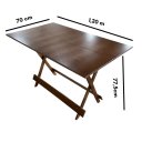 Ver imagem 5 de Conjunto Mesa Dobrável 1,20m com Tampo em Mdf Ultra Plus e 4 Cadeiras Dobráveis Imbuia
