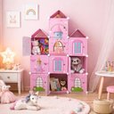 Ver imagem 2 de Armario Infantil Rosa Meninas Modular Guarda Roupa Organizador de Brinquedos e Sapateira com 13 Modu